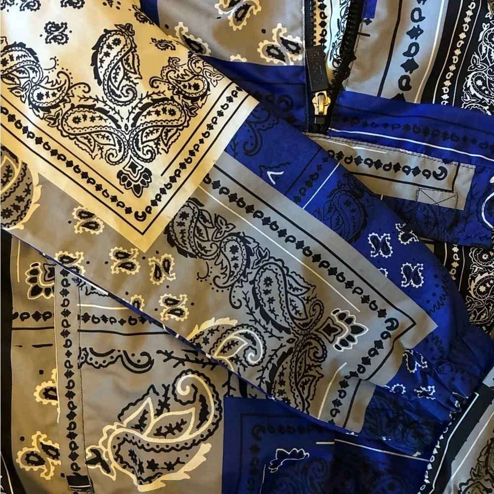 Blue and White Hoodie